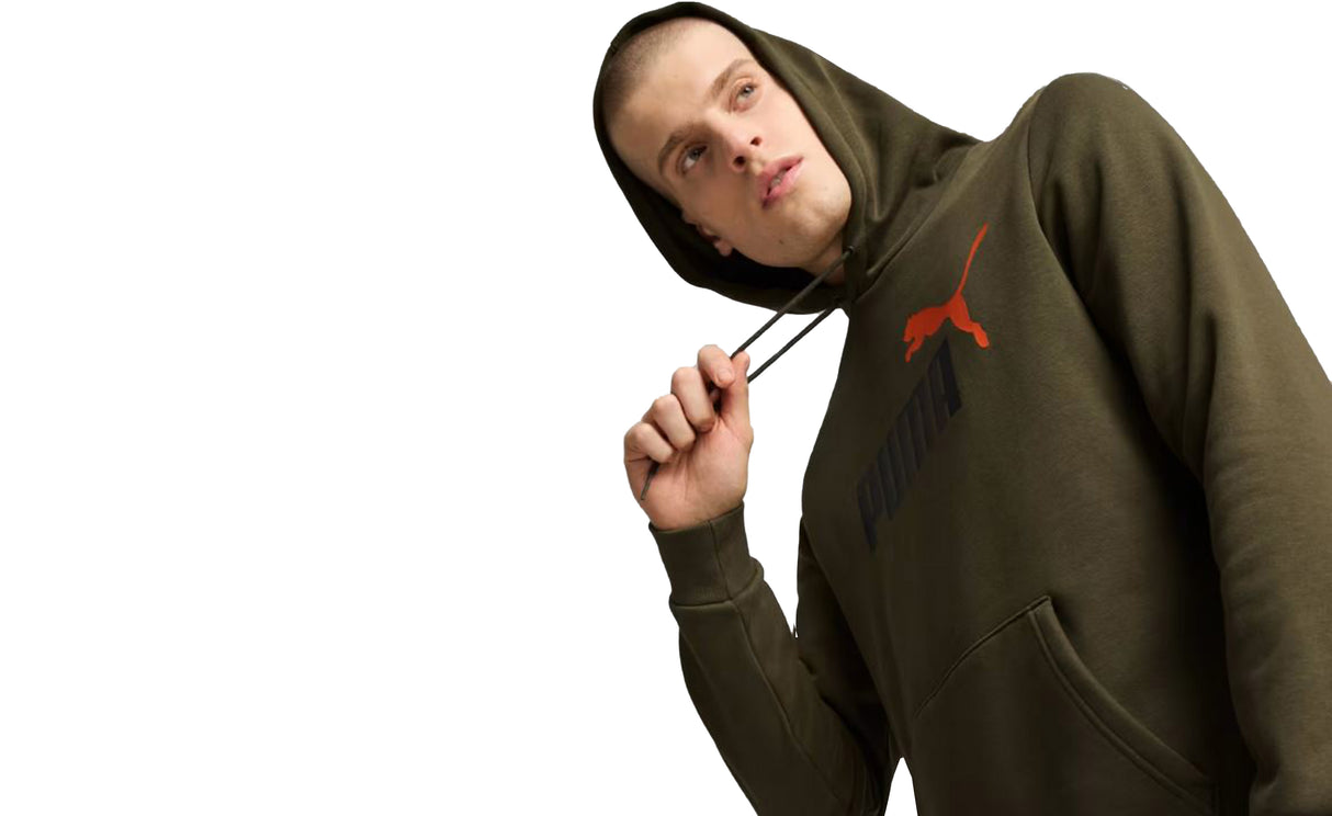 ESS+ 2 COL BIG LOGO HOODIE FL - View 3